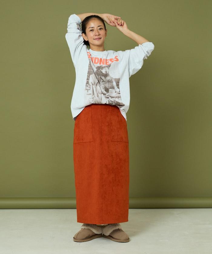 DOG PHOTO/狗狗照片印花長袖T恤