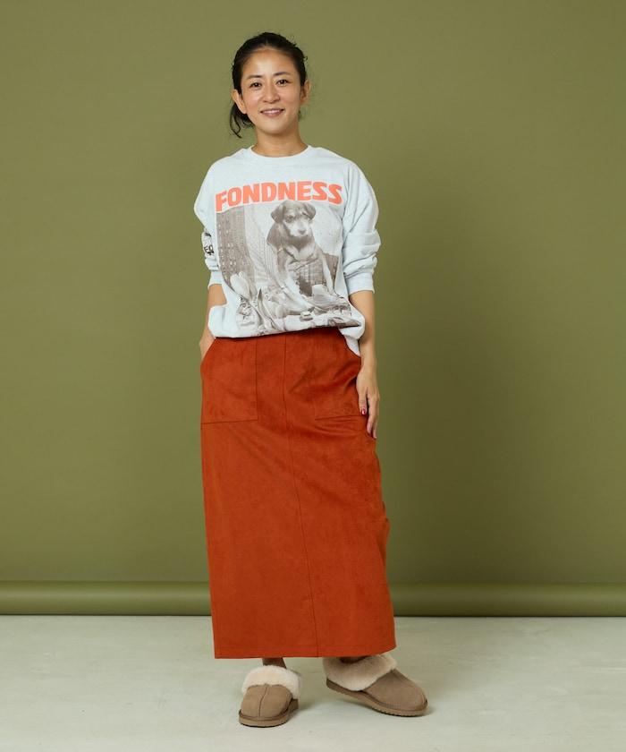 DOG PHOTO/狗狗照片印花長袖T恤