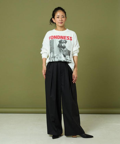 DOG PHOTO/狗狗照片印花長袖T恤