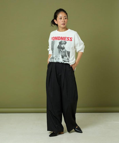 DOG PHOTO/狗狗照片印花長袖T恤