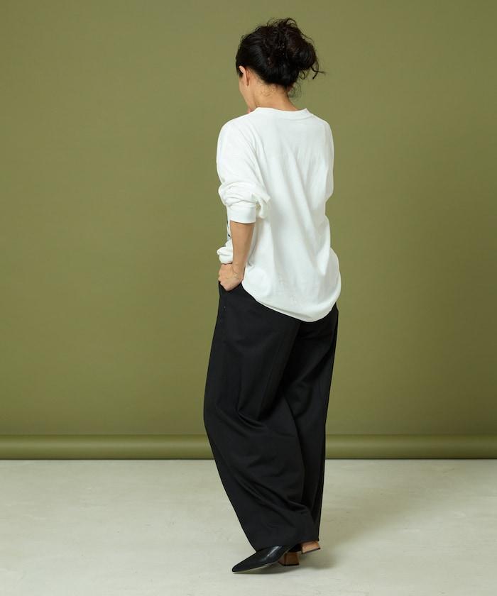 DOG PHOTO/狗狗照片印花長袖T恤