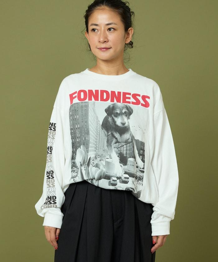 DOG PHOTO/狗狗照片印花長袖T恤