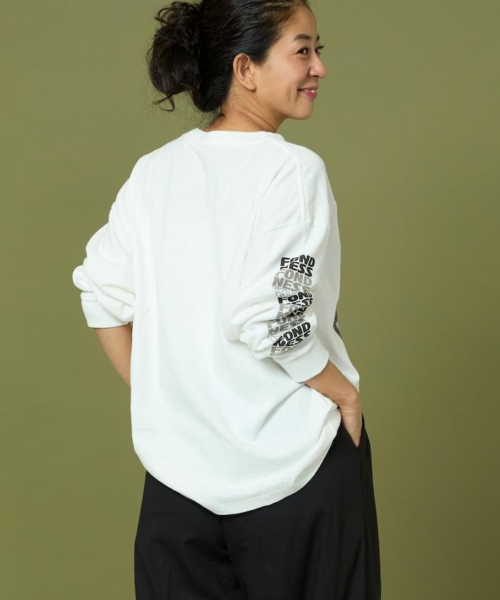 DOG PHOTO/狗狗照片印花長袖T恤