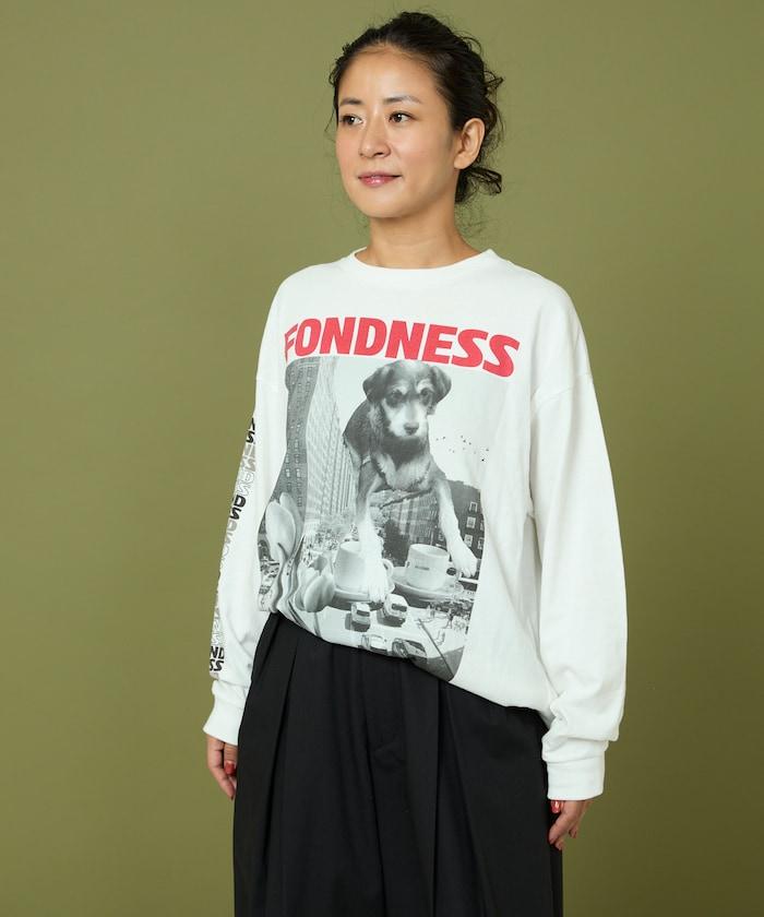 DOG PHOTO/狗狗照片印花長袖T恤