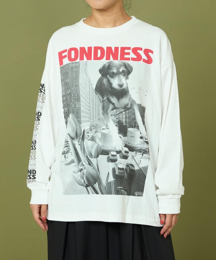 DOG PHOTO/狗狗照片印花長袖T恤