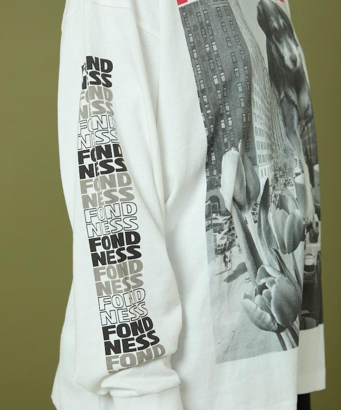 DOG PHOTO/狗狗照片印花長袖T恤