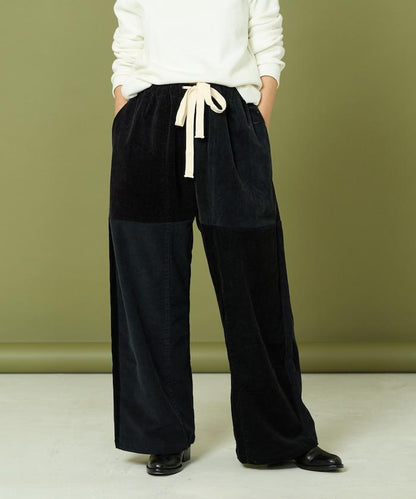 改良燈芯絨寬腿褲