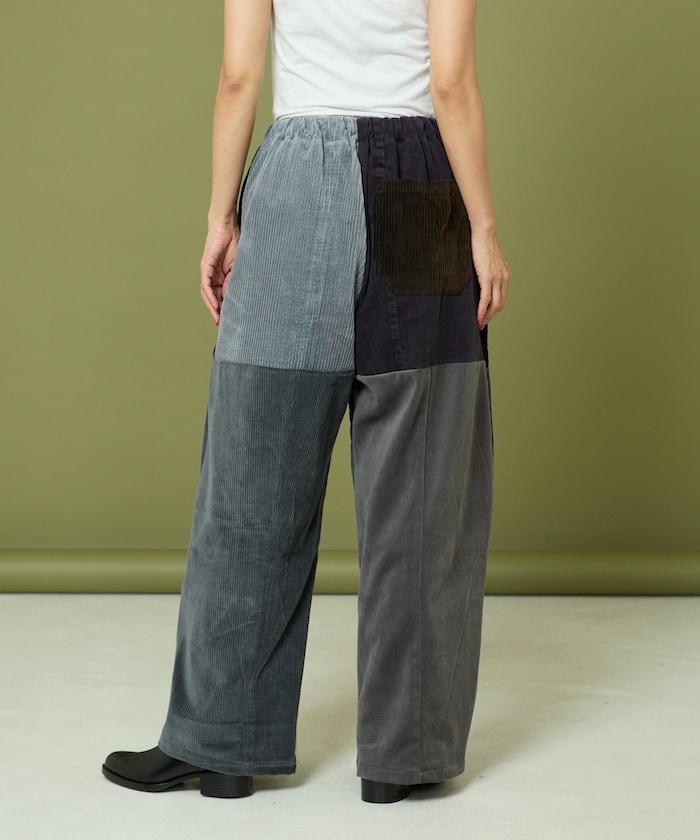 改良燈芯絨寬腿褲