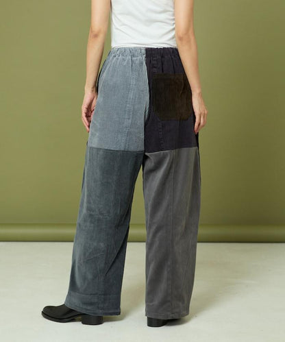 改良燈芯絨寬腿褲