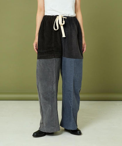 改良燈芯絨寬腿褲