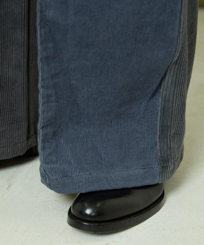 改良燈芯絨寬腿褲