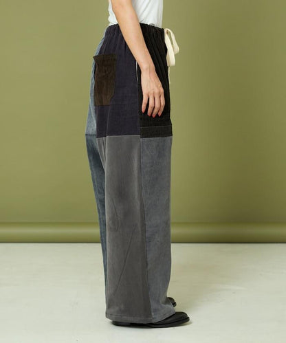 改良燈芯絨寬腿褲