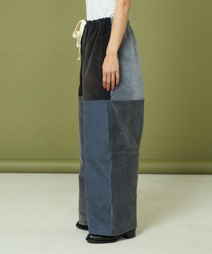 改良燈芯絨寬腿褲