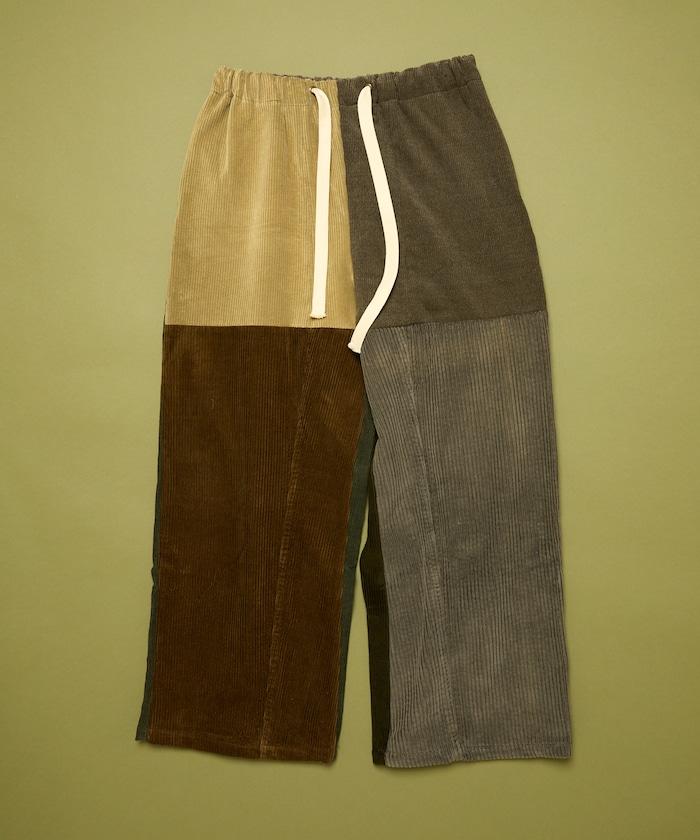 改良燈芯絨寬腿褲