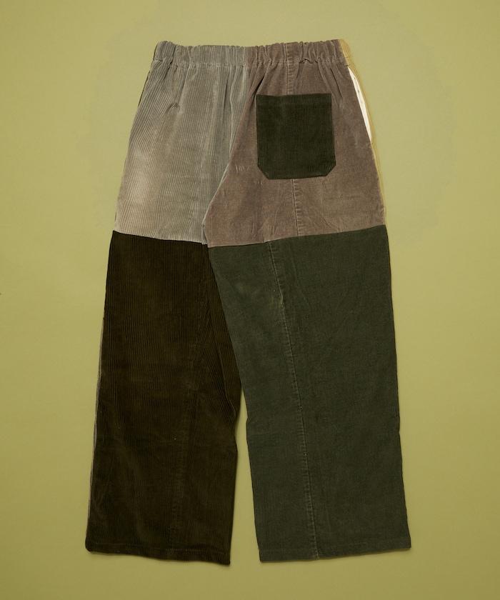 改良燈芯絨寬腿褲