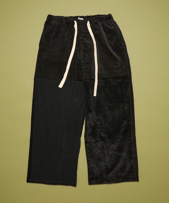 改良燈芯絨寬腿褲