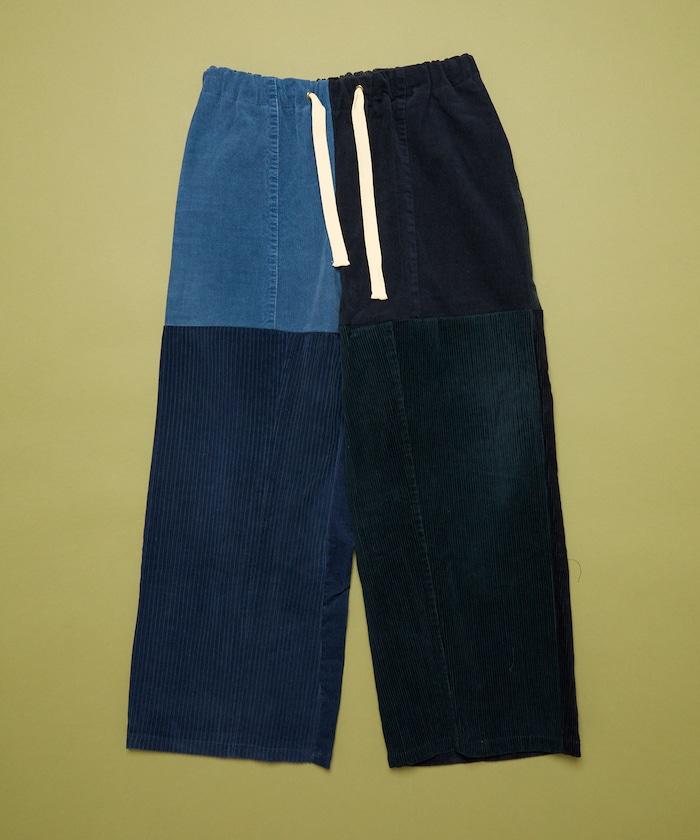 改良燈芯絨寬腿褲