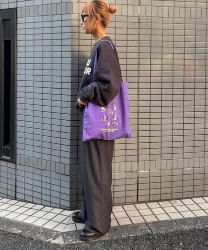 【SOUNDSGOOOOD】犬印花掛飾帶手提包