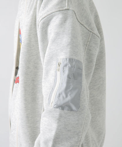 加絨衛衣MA-1飛行夾克