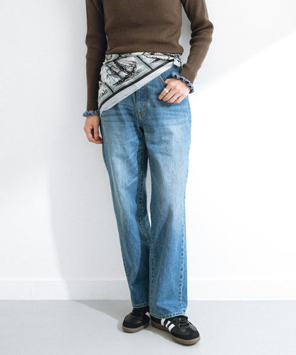 AULENTTI 大尺寸復古圖案絲巾