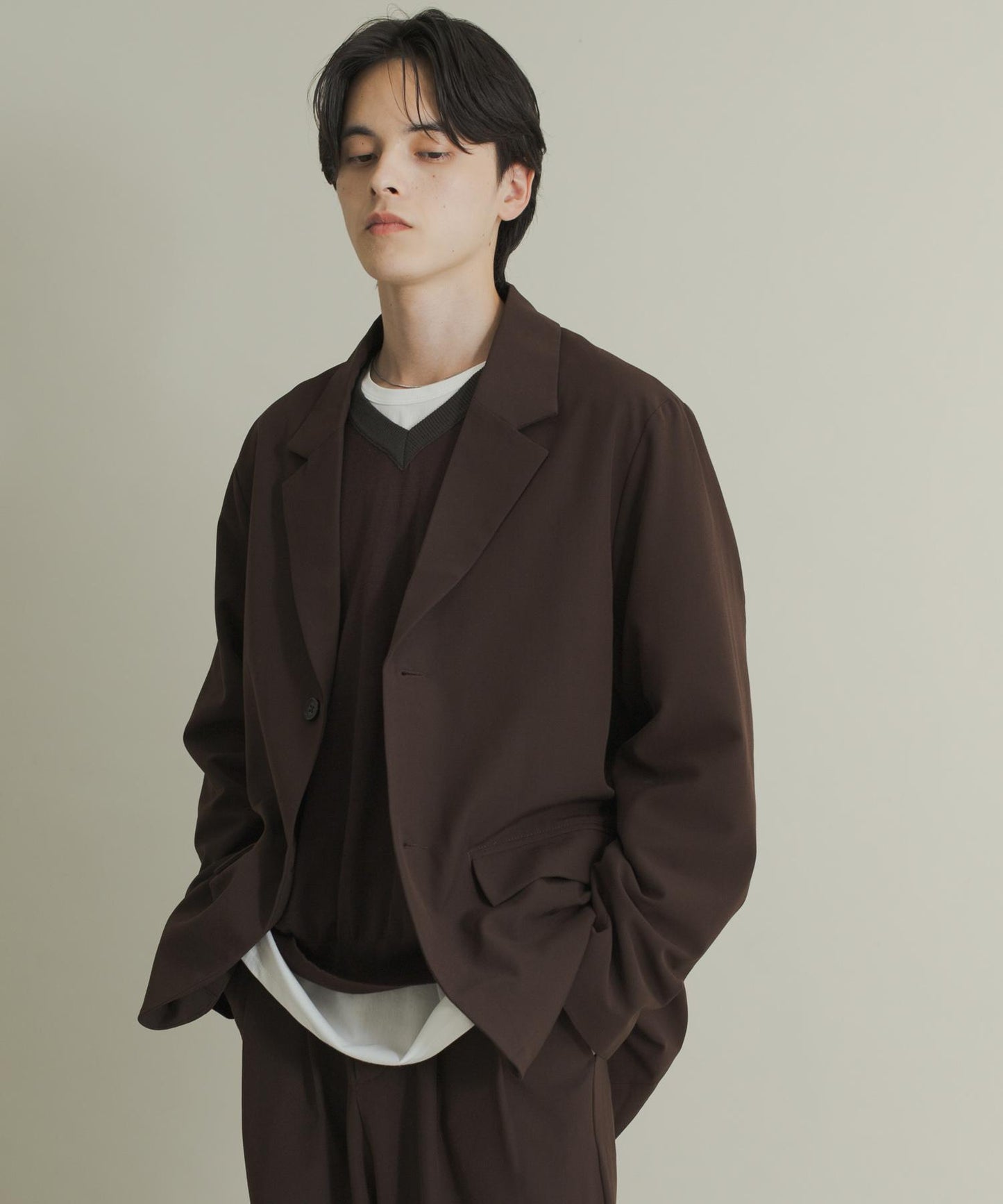 舒適剪裁西裝外套