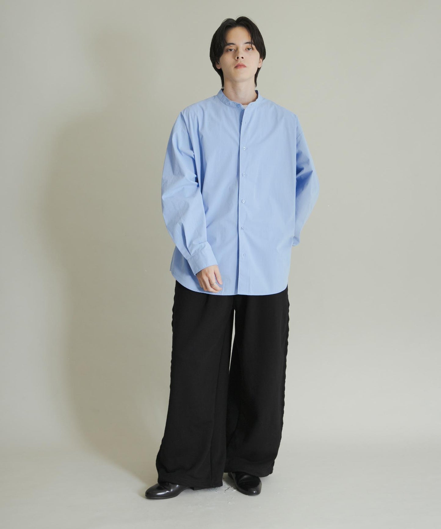 衛衣面料寬鬆褶皺長褲