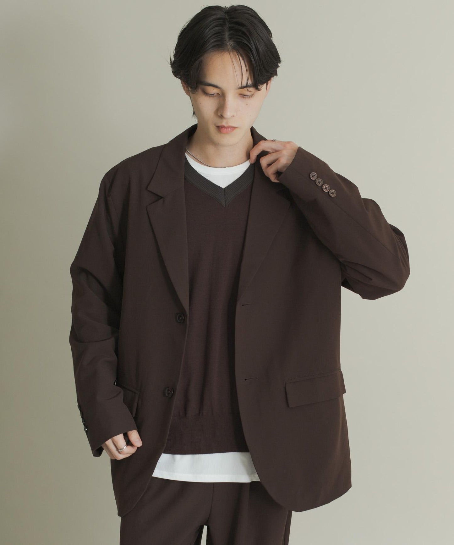舒適剪裁西裝外套