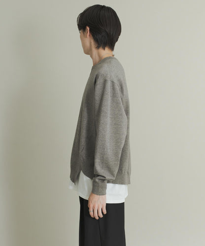 不對稱圓領針織衫