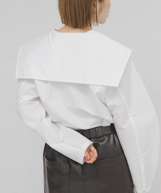 水手領修身襯衫