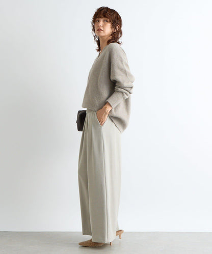 【顯瘦款】保暖打褶寬腿西裝褲/預計10月下旬發貨