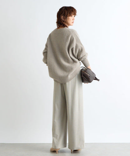 【顯瘦款】保暖打褶寬腿西裝褲/預計10月下旬發貨