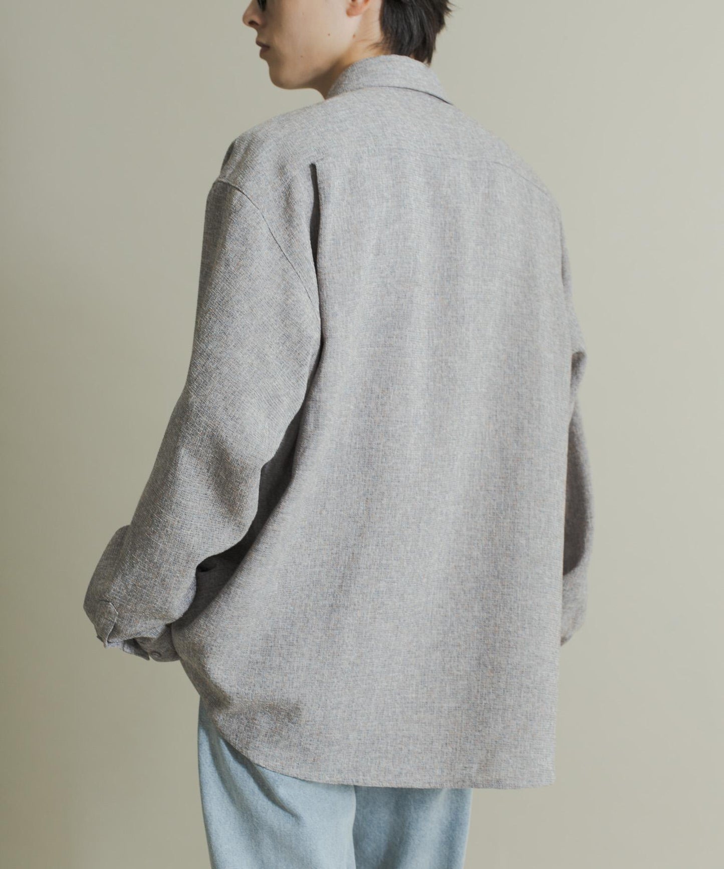 輕薄斜紋常規領襯衫