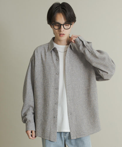 輕薄斜紋常規領襯衫