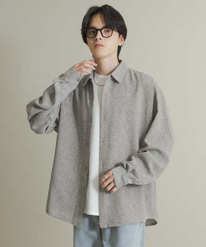 輕薄斜紋常規領襯衫