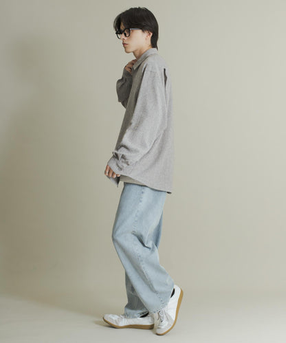 輕薄斜紋常規領襯衫