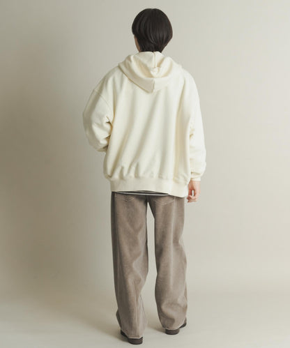 復古斜紋彎腿褲