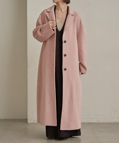羊毛雙面呢長款大衣