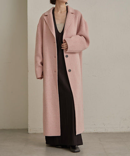 羊毛雙面呢長款大衣