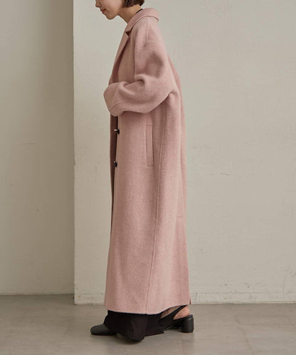 羊毛雙面呢長款大衣