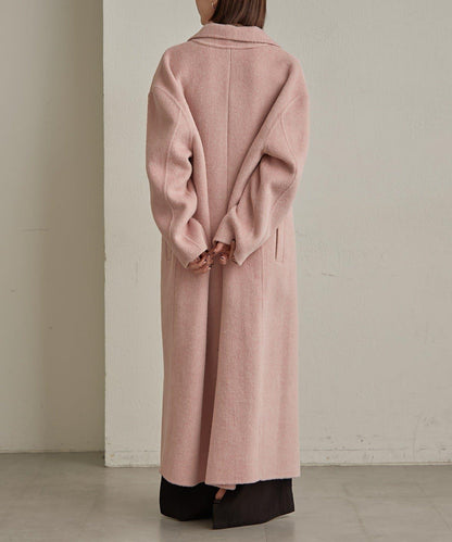 羊毛雙面呢長款大衣