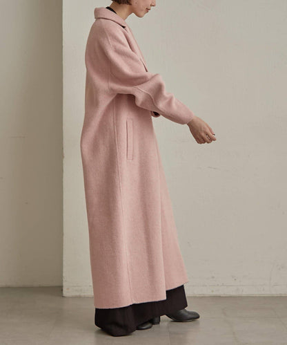 羊毛雙面呢長款大衣