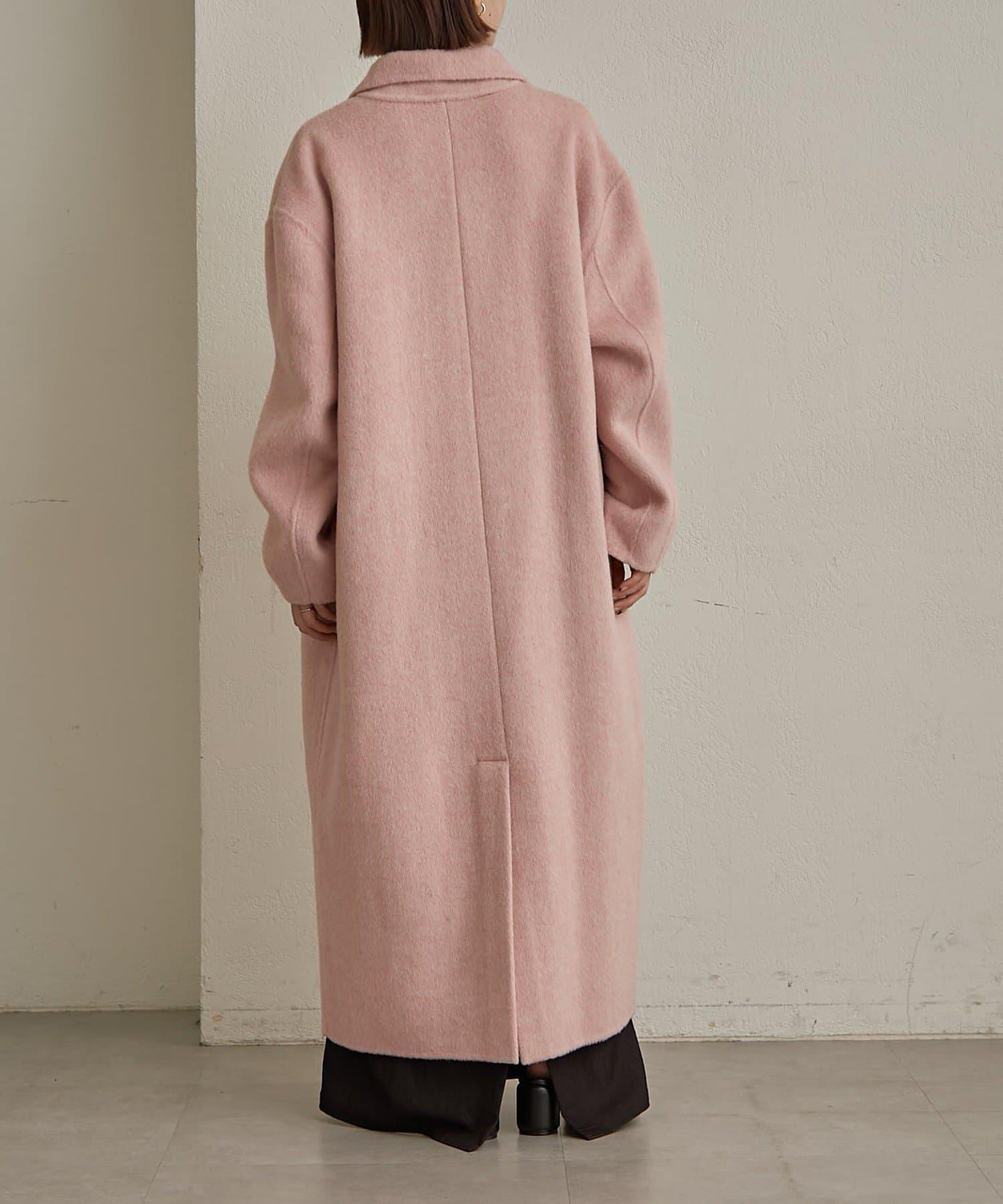 羊毛雙面呢長款大衣