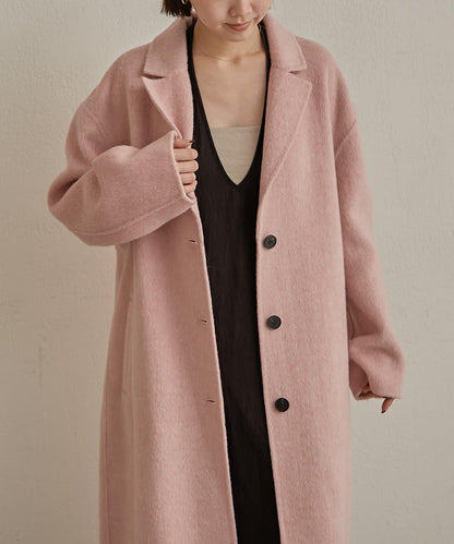 羊毛雙面呢長款大衣