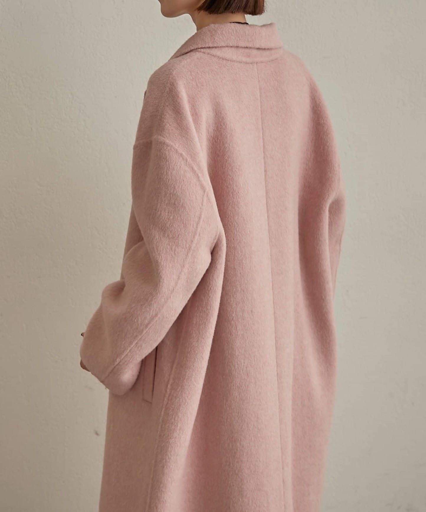 羊毛雙面呢長款大衣