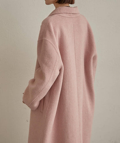 羊毛雙面呢長款大衣