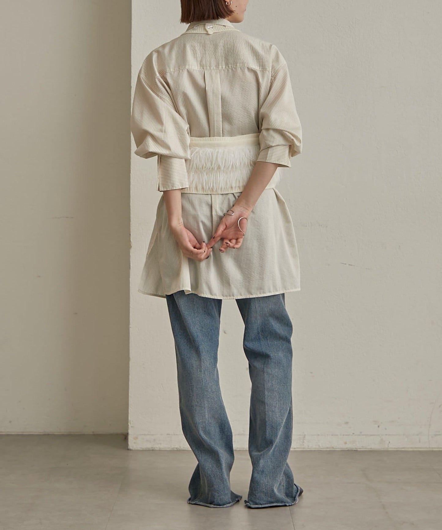 流蘇掛脖短上衣