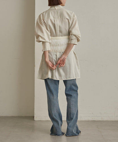 流蘇掛脖短上衣