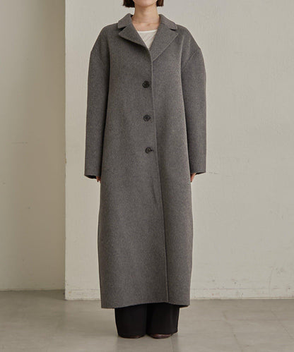 羊毛雙面呢長款大衣