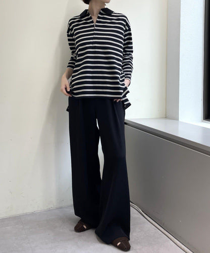 帶領多色條紋長袖T恤