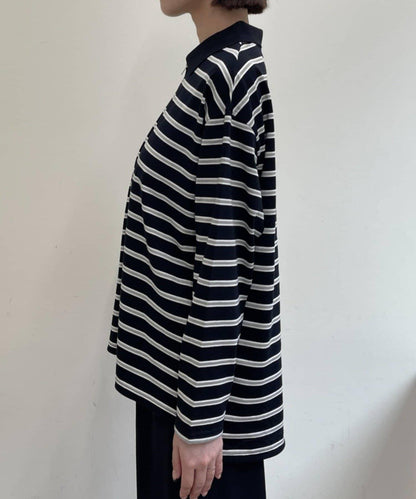 帶領多色條紋長袖T恤